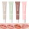 Dulele Glossy Lip Butter Balm, 4 Colors Peptide Lip Tint Lip Stain, Moisturizing Lip Gloss Hydrating Lip Glow Oil, Nourishing Lip Care &amp; Repair Lip Mask