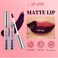 Dulele 3PCS Peel Off Lip Liner Stain, Matte Finish Waterproof Lipstick, Brown Lip Liner, Highly Pigmented Lip Liner Peel Off Tattoo