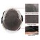 Toupee for Men Human Hair Wigs Mens Toupee European Virgin Human Hair Units Curly Wave Mens Wig Toupee Hair Real Human Replacement System for Man Q6 Prosthesis Units Patch #1B Off Black (7x9")