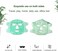 Hot and Cold Face Mask, Flexible Full Face Gel Ice Pad, Reusable Spa Compress Facial Pack for Migraine Relief, Puffy Eyes &amp; Relaxation, Sleeping Face Mask, Green