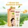 Sunblock Cream Refreshing Sunscreen Face Neck Arms Skin Damage SPF 60/90 PA++ UVA/UVB Protection 40ml/1.35fl.oz (SPF 60 Green Tea Sunblock Cream)