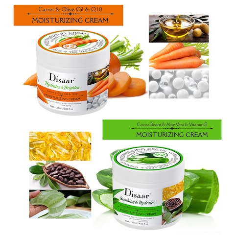 Moisturizing Cream 92% Aloe Vera Cocoa Beans Vitamin E Hydrates Body Skin After Shower Anti-Wrinkle 120ml/4.03fl.oz