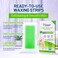 Hair Removal Wax Strip Ready To Use At Home Armpit Leg Arm Bikini Area Natural Plant Extract Soothing Soft Skin 20PCS (Dry Skin (Argan Oil + Shea Butter))