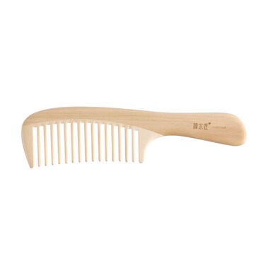 Wood Wide Tooth Hair Comb for Curly Hair Natural Water Boxwood Anti-static YHSHY0202