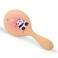 Wooden Hair Brush for Long Hair Panda Pink 1PC