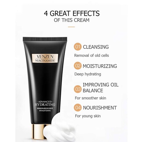 VENZEN Advanced Hydrating Cleanser Niacinamide Natural Moisturizing Effect 100g