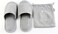 Ibluelover Portable Travel Spa Slippers Foldable Flat Closed Toe Home Shoes with Non-Slip Sole Spa Hotel Slippers Washable Guest Room Cotton Indoor House Shoes Business Trip Flight Footwear