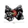 4 Pcs Large Halloween Hair Bows, 8 Inch Handmade Grosgrain Ribbon Alligator Clip Hair Accessories for Gift