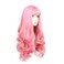 Pink Wig for Women Long Fluffy Curly Wavy Hair Wig for Daily Cosplay Party Wig 28 Inch