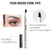 Eyebrow Pen, Liquid Eyebrow Pen, Waterproof Brow Pencil with Micro-Fork Tip, Smudgeproof Long Lasting Fine Sketch Microblading Pen-Dark grey