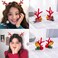 3 Pairs Christmas Hair Clip，Christmas Hair Accessories for Girls Cutie Festive Hair Clips Hairpins Hair Bow Classic Christmas Element for Christmas Party