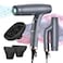 Professional-Lonic Hair Dryer 1500W Dual Ionic Blow Dryer, Powerful Brushless and High Speed for Fast Drying, Foldable Magnetic Nozzle and 12 Hair Drying Modes Super Quiet for Home Travel or Salon