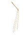 yueton 2pcs Fashion Ladies Artificial Pearl Tassel Chain Clips Barrettes Headband Hair Clips Clamp Headwear Edge Clips Bobby Pins