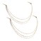 yueton 2pcs Fashion Ladies Artificial Pearl Tassel Chain Clips Barrettes Headband Hair Clips Clamp Headwear Edge Clips Bobby Pins