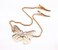 yueton 2pcs Fashion Ladies Rhinestone Gold Butterfly Chain Alligator Clips Barrettes Bobby Pin Hair Clips Bride Headwear Edge Clip Clamps Headbands