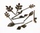 yueton 10pcs Vintage Bronze Mix Style Athena Olive Branch Leaf Hair Clip Leaves Barrettes Bobby Pin Bride Headwear Edge Clip Clamps