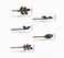 yueton 10pcs Vintage Bronze Mix Style Athena Olive Branch Leaf Hair Clip Leaves Barrettes Bobby Pin Bride Headwear Edge Clip Clamps