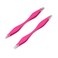 yueton 2pcs Double End Precision Pointed and Slant Tip Tweezers Set for Eyebrow and Ingrown Hair
