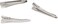 Honbay 50PCS Silver Tone Metal Alligator Hair Clips for DIY Crafts or DIY Hair Accessories (4.5cm/1.77inch)