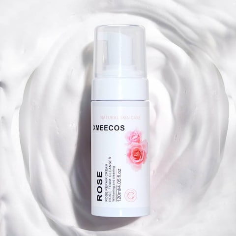 Rose Foam cleanser Rose Repair Cream Cleansing Mousse Make Up Remover Face Wash Cruelty Free (Rose)