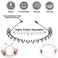 URAQT Metal Headbands, 6 Pcs Unisex Black Spring Wavy Hair Hoops for Sports Yoga - Non-Slip Outdoor Hairbands