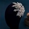 Wedding Hair Piece Bridal Rhinestone Headpiece Shiny Leaf-Shaped Hair Accessories for Women and Girls（Gold）