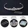 HONGMEI Silver Bridal Tiaras and Crowns for Women and Girls, Rhinestones Wedding Headband, Hair Accessories for Wedding Prom Bridal Party