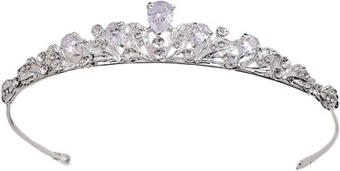 HONGMEI Silver Bridal Tiaras and Crowns for Women and Girls, Rhinestones Wedding Headband, Hair Accessories for Wedding Prom Bridal Party