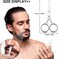 FEITA Small Nose Hair Scissors Round Tip Design, Men's Grooming Scissors Professional Facial Safety Scissors Beauty for Woman Makeup, Eyebrow, Lashes, Mustache