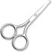FEITA Small Nose Hair Scissors Round Tip Design, Men's Grooming Scissors Professional Facial Safety Scissors Beauty for Woman Makeup, Eyebrow, Lashes, Mustache