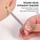 FEITA Mini Nose Hair Round Tip Scissors, Men's grooming Scissors All Purpose Facial safety Scissors Cute for Woman Eyebrow, Lash, Mustache, Pubic Hair