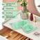 HOMEXCEL Makeup Remover Cloth 12 Count (Pack of 1), Reusable Makeup Remover Pads, Washable Ultra Soft Facial Cleansing Cloths for All Skin Types, 5 X 5 In, Green