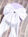 White Hair Bow for Women,2pcs Big White Bow for Hair,Large Satin Hair Bows for Girls Long Tail Bow Hair Clips Barrette Ribbons Ponytail Hair Accessories Birthday Gifts