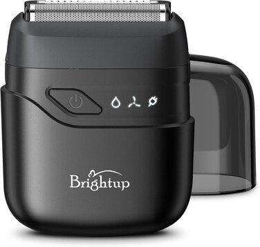 Brightup Compact Travel Shavers for Men, Portable Mini Foil Shaver USB-C Rechargeable Electric Razor with Floating Blades for Stubble &amp; Close Shaving, Gifts for Men