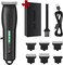 Beard Trimmer Electric Hair Trimmer for Men Hair Clipper Cordless USB Rechargeable Electric Razor for Cutting Hair Mens Grooming Trimmer Kits
