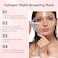 Collagen Night Wrapping Mask,Peel Off Facial Mask Collagen Face Mask,Deep Cleansing, Firming Skin, Reduces Sagging &amp; Dullness, Glowing Skin (with Brush &amp; Gua sha facial tools)