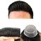 Toupee for Men Hair System Replacement Natural Black Mens Human Hair Piece Fine Mono Mens Toupee Clear Poly Skin Hairpiece Monofilament Wig 7"X9" #1B Off Black-120% Medium Light to Medium Density