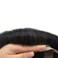Toupee for Men Hair System Replacement Hairpiece French Lace Front Mens Toupee Poly PU Human Hair Piece Natural Hairline 6"X8" #1B Off Black-120% Medium Light to Medium Density