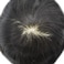 Toupee for Men Hair System Replacement Hairpiece French Lace Front Mens Toupee Poly PU Human Hair Piece Natural Hairline 6"X8" #1B Off Black-120% Medium Light to Medium Density