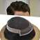 Toupee for Men Hair System Replacement Hairpiece French Lace Front Mens Toupee Poly PU Human Hair Piece Natural Hairline 6"X8" #1B Off Black-120% Medium Light to Medium Density