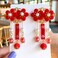 Kimono Flower and Tassel Hairpins - Ancient Chinese Style Hanfu Hair Accessories for Girls (1 Pair)