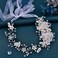 ULAPAN Bride Wedding Headband, Bridal Headpiece, Crystal Pearl Hair Tiara, Rhinestone Bridesmaids Hair Jewelry for Women Party