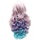 Iewig Long Wavy Swiss Heat Friendly Wig Natural Looking Synthetic Lace Front Pink Blue Purple Three Tone Wig