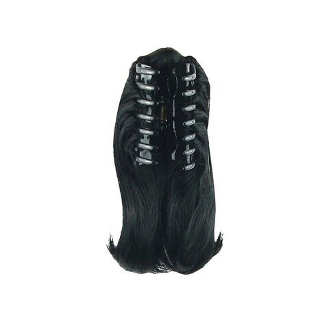 S-ssoy 10&quot; Women&#39;s Short Straight Claw Clip On In Ponytail Pony Tail Hair Extension Synthetic Wig Hair Piece Hairpiece for Girl Lady Women, 4010