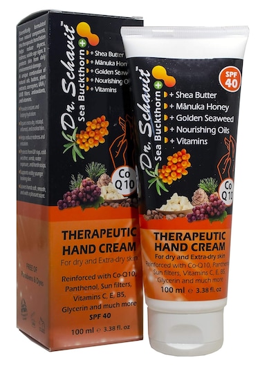 Sea Buckthorn Therapeutic Hand cream for Dry &amp; Extra-dry Skin. Hydrate, Protect and Repair. Free of SLS, ALS, Parabens and Colorants - Intensive Care Hand Cream