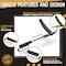 Patented Straight Edge Razors for Men, Close Shaving Razor for Beard with 11 Disposable Blades, Easy to Use and Replace Single Edge Razor Blades, Professional and Home Use (White Barber)