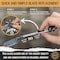 Patented Straight Edge Razors for Men, Close Shaving Razor for Beard with 11 Disposable Blades, Easy to Use and Replace Single Edge Razor Blades, Professional and Home Use (White Barber)