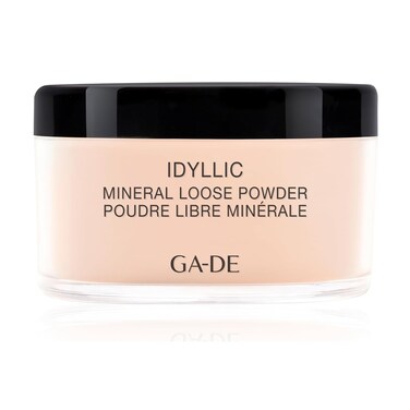 GA-DE Idyllic Mineral Loose Powder - Lightweight Setting Powder Makeup - Provides Antioxidant Protection and Blurs Imperfections - 100 Nude - 0.88 oz