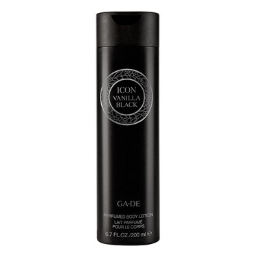 GA-DE Icon Vanilla Black Body Lotion - Soothes and Nourishes - Vanilla, Amber, and Gardenia- with Shea Butter, Avocado Oil and Vitamin E - 6.7 oz
