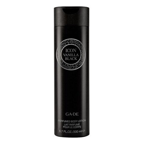 GA-DE Icon Vanilla Black Body Lotion - Soothes and Nourishes - Vanilla, Amber, and Gardenia- with Shea Butter, Avocado Oil and Vitamin E - 6.7 oz